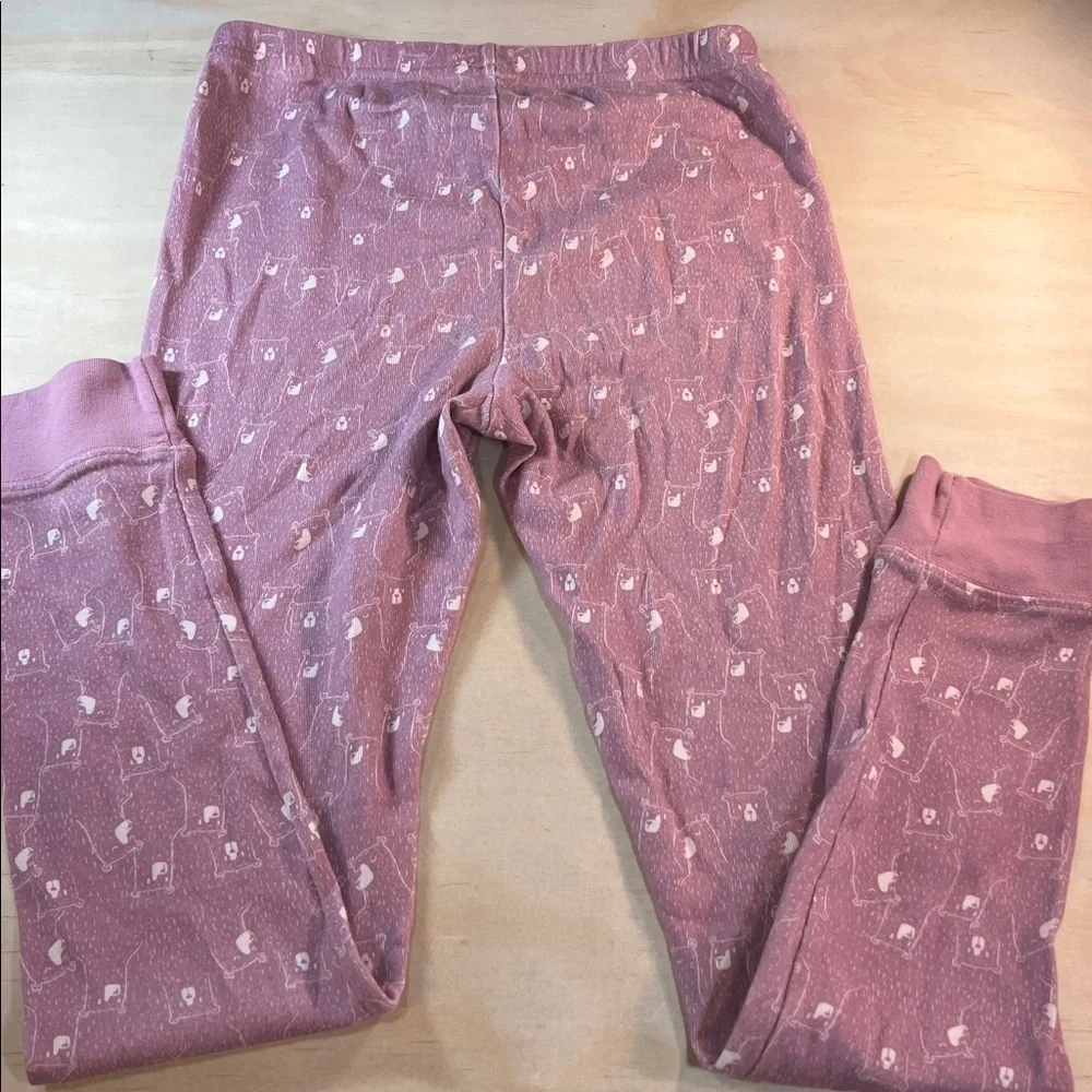 L.L. Bean Kids Pajama Set in Soft Pink Sz 12